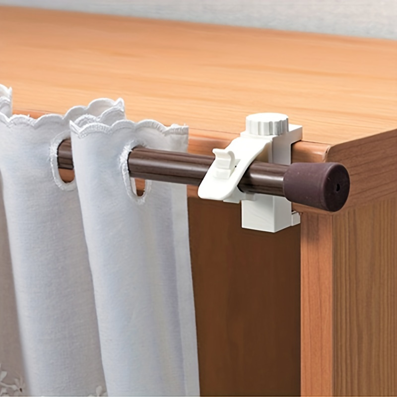 Home Textile - 2pcs/set Space-Saving Curtain Rod Brackets -