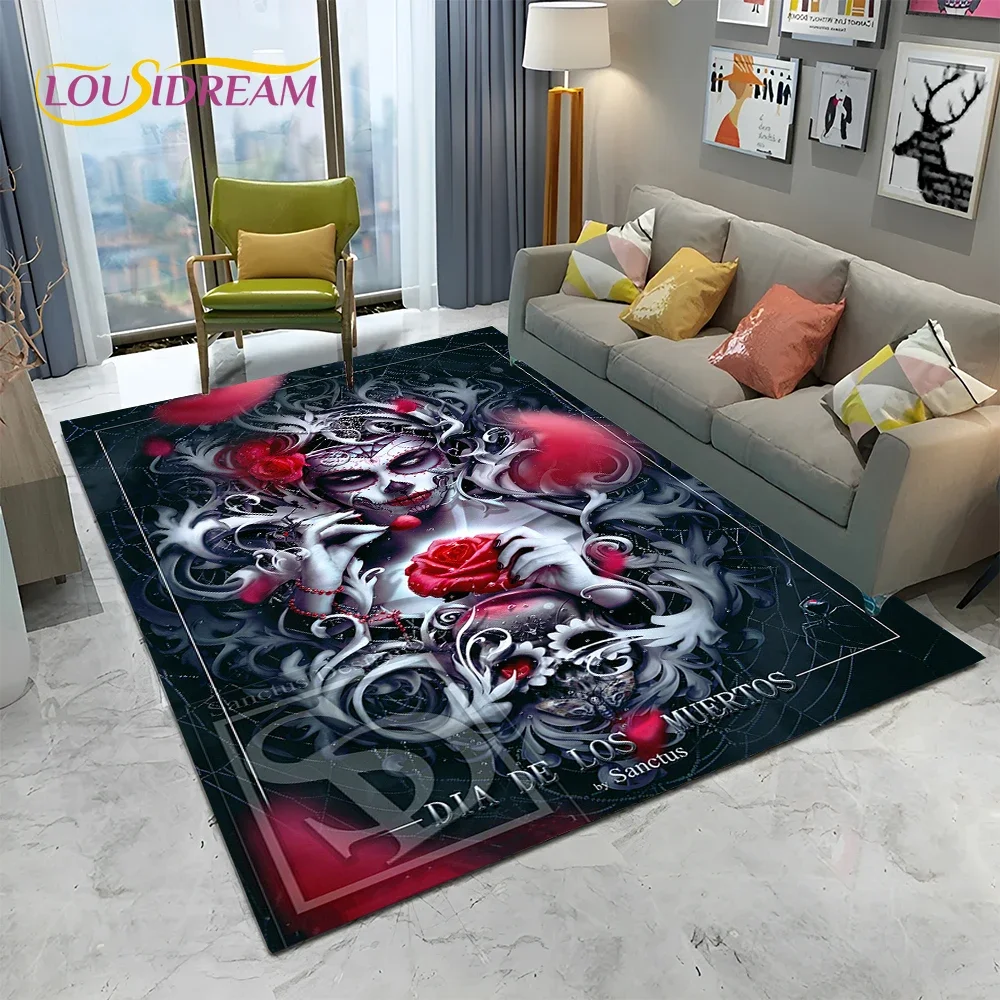 Horror Gothic Female Skull Dea - огляд і ціна Home Textiles Sale