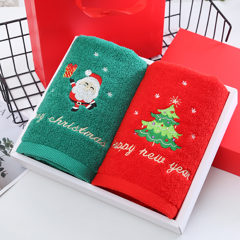 Christmas Towel Gift Box Set T - огляд і ціна Home Textiles Face Towel